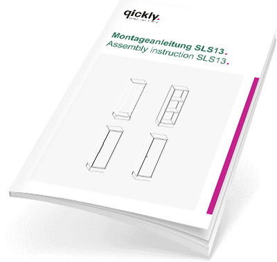 Montageanleitung 1er - 3 Ordnerhöhen-SLS13