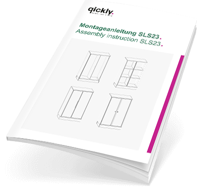 Montageanleitung 2er - 3 Ordnerhöhen-SLS23