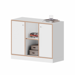 Product image qickly® cabinet, 2 file heights, 2 doors with lock SLS32ELL