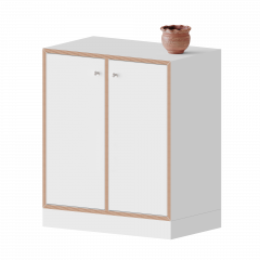 Product image qickly® cabinet, 2 file heights, 2 doors with lock SLS22LL